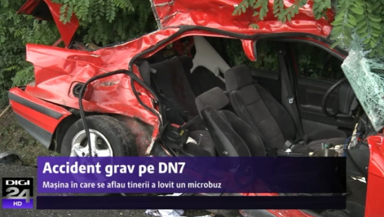 Accident tragic pe DN7, in apropiere de Arad. Trei tineri au murit Imagine