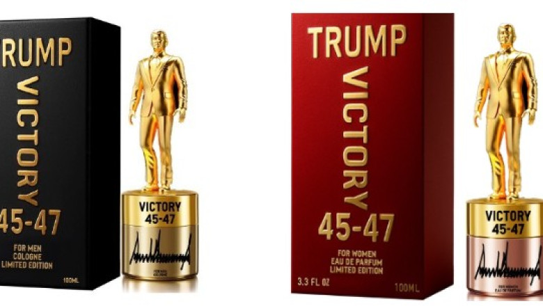 „Acum poti mirosi ca Trump”: Presedintele SUA foloseste pupitrul prezidential pentru a lansa un parfum. Cu cat se vinde „Victory 45-47” Imagine