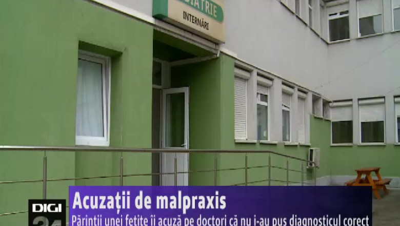 Acuzatii de malpraxis. Parintii unei fetite ii acuza pe doctori ca nu i-au pus diagnosticul corect Imagine