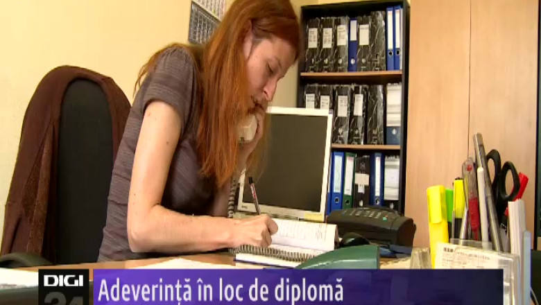 Adeverinta in loc de diploma Imagine
