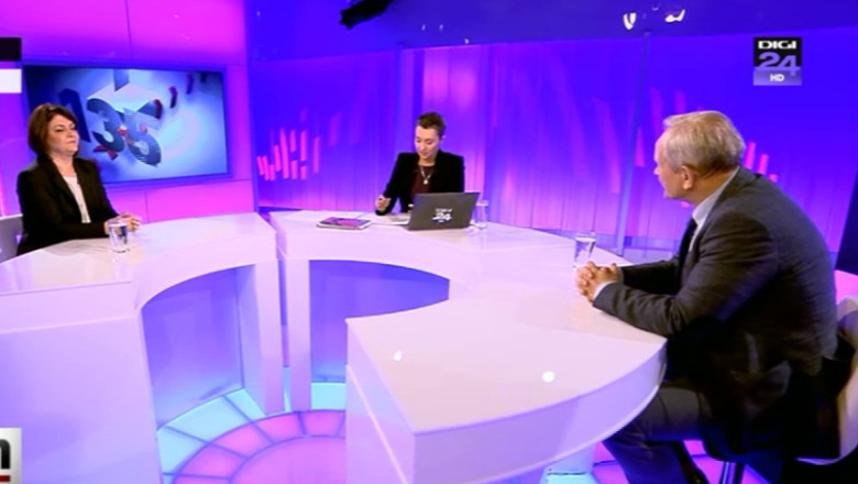 Adina Valean si Theodor Stolojan, test de sinceritate la Digi24 Imagine