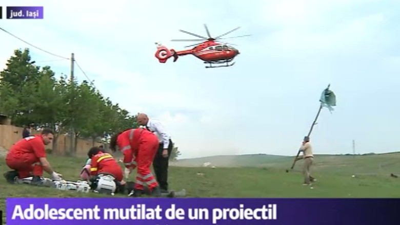 Adolescent mutilat de un proiectil Imagine