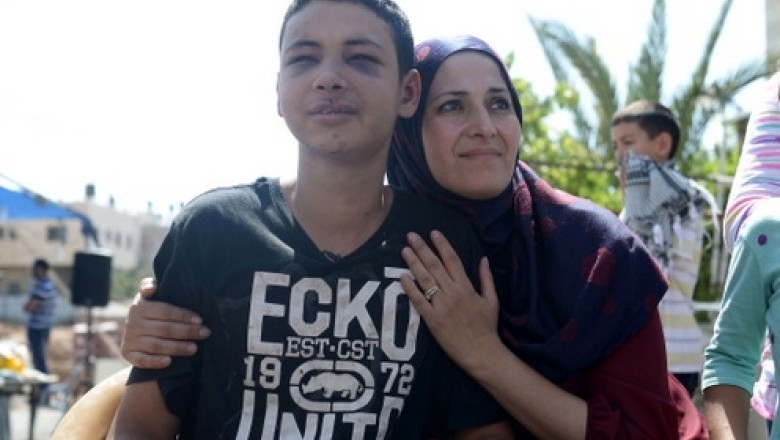 Adolescentul palestinian batut de militarii israelieni este arestat la domiciliu Imagine
