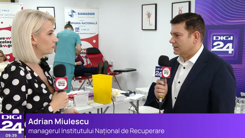 Adrian Miulescu, managerul Institului National de Recuperare: "Oamenii trebuie sa se mobilizeze nu doar in cazuri exceptionale" Imagine