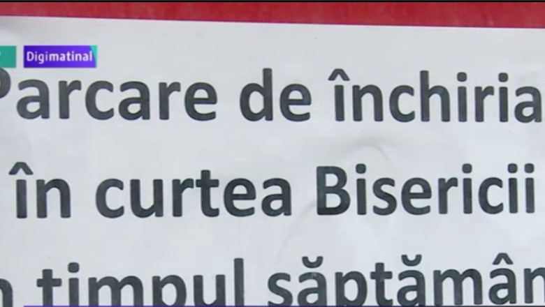 AFACERE DIVINA. Un preot inchiriaza locuri de parcare in curtea bisericii Imagine