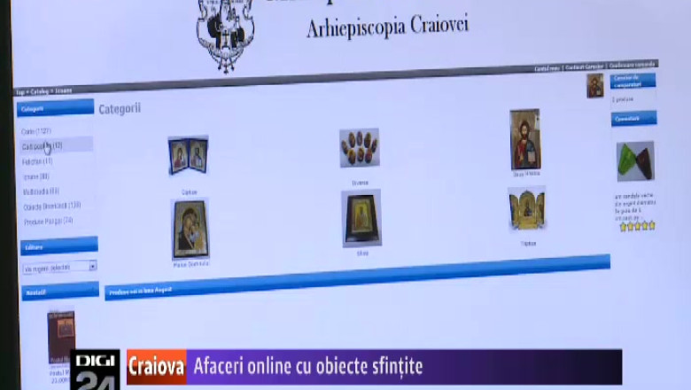 Afaceri online cu obiecte sfintite. Cu un click, credinciosii pot cumpara icoane, mir sau candele Imagine