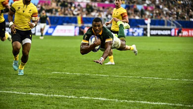 Africa de Sud a spulberat Romania la Cupa Mondiala de Rugbi: 76-0 Imagine