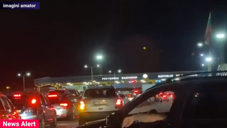 Aglomeratie la granita cu Bulgaria. Romanii pleaca in numar mare in vacanta Imagine