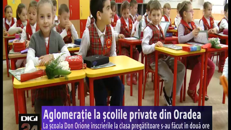Aglomeratie la scolile private din Oradea  Imagine