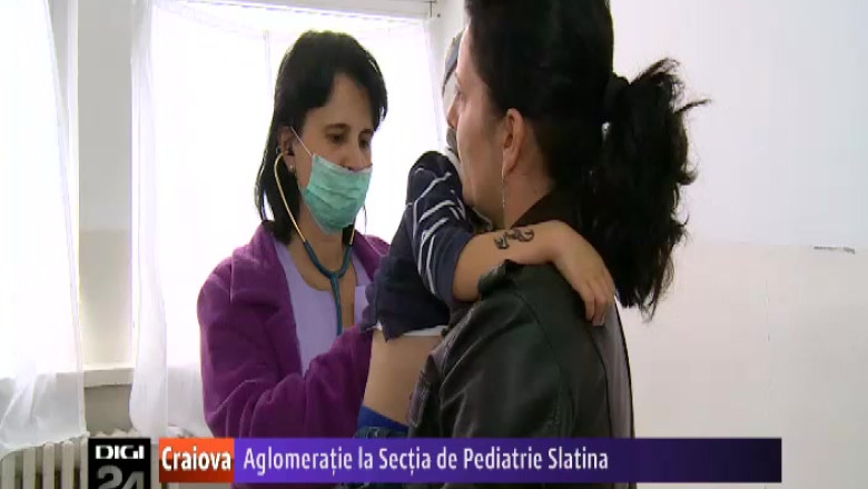Aglomeratie la Sectia de Pediatrie a Spitalului Judetean Slatina Imagine