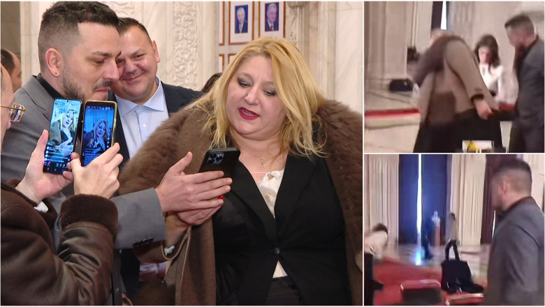 Agresiune in Parlament: Jurnalista, hartuita de Sosoaca si Makaveli. „Mama, cum a fugit!”. Parchetul General a deschis dosar penal Imagine