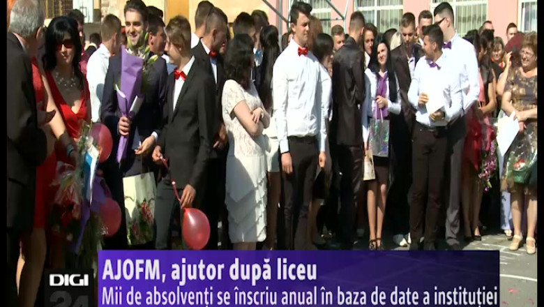 AJOFM, ajutor dupa liceu. Mii de absolventi se inscriu anual in baza de date a institutiei Imagine