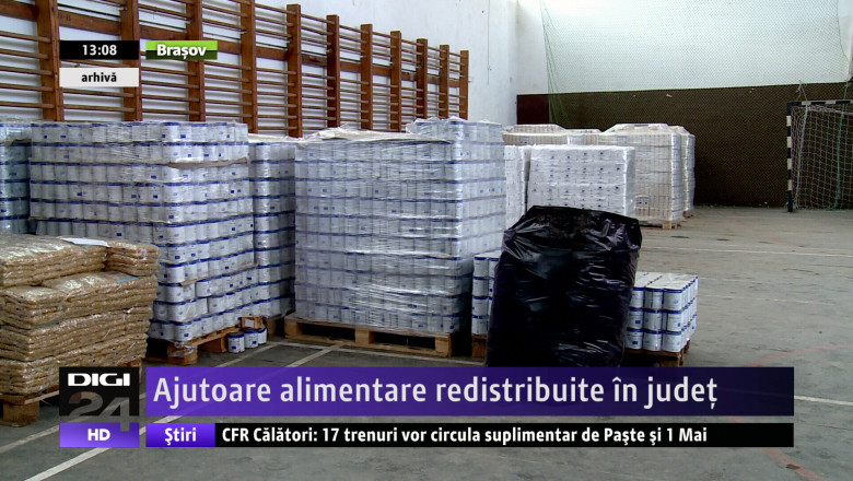 Ajutoare alimentare, redistribuite in judet Imagine