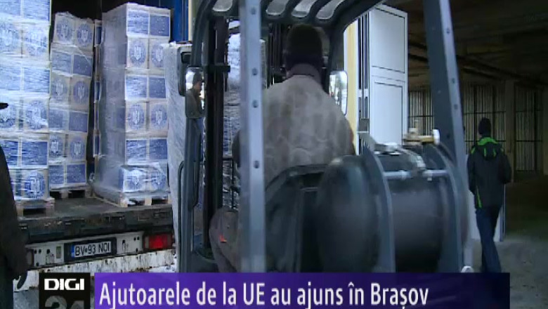 Ajutoarele de la UE au ajuns in Brasov  Imagine