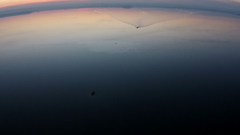 Alarma falsa pe lacul Siutghiol. 150 de persoane au cautat trei pescari care se aflau in siguranta Imagine