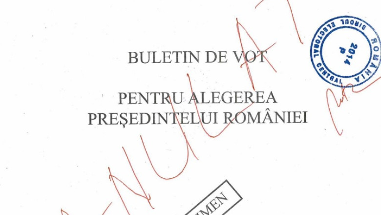 ALEGERI PREZIDENTIALE 2014. Cum va arata buletinul de vot? Imagine