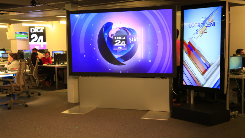 ALEGERI PREZIDENTIALE 2014. Digi24 HD, liderul televiziunilor de stiri in ziua alegerilor Imagine