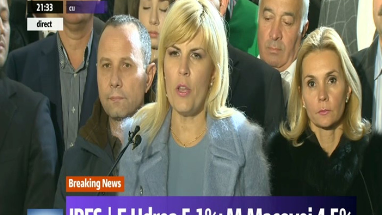 ALEGERI PREZIDENTIALE 2014. Elena Udrea, dupa anuntarea rezultatelor sondajelor: „Locul trei in acest moment este o tinta” Imagine