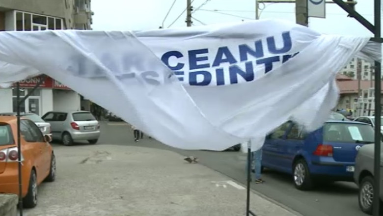 ALEGERI PREZIDENtIALE 2014. Vantul a spulberat campania electorala Imagine