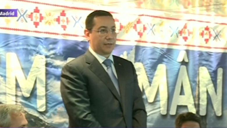 ALEGERI PREZIDENTIALE 2014. Victor Ponta, huiduit la Madrid Imagine