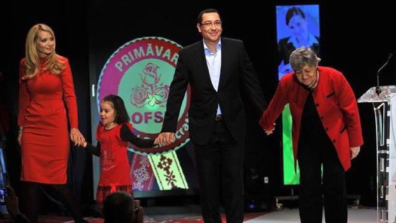 ALEGERI PREZIDENtIALE 2014. Victor Ponta se dezice de atacurile pe tema familiei in campania electorala Imagine