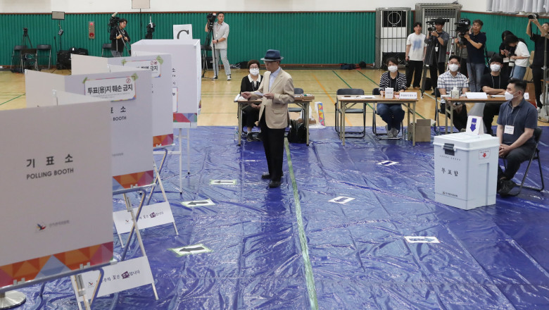 Alegeri prezidentiale in Coreea de Sud. Exit-poll: Candidatul de centru-stanga Lee Jae-myung este castigatorul detasat al scrutinului Imagine