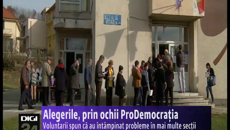 Alegerile, prin ochii ProDemocratia. Voluntarii spun ca au intampinat probleme in mai multe sectii Imagine
