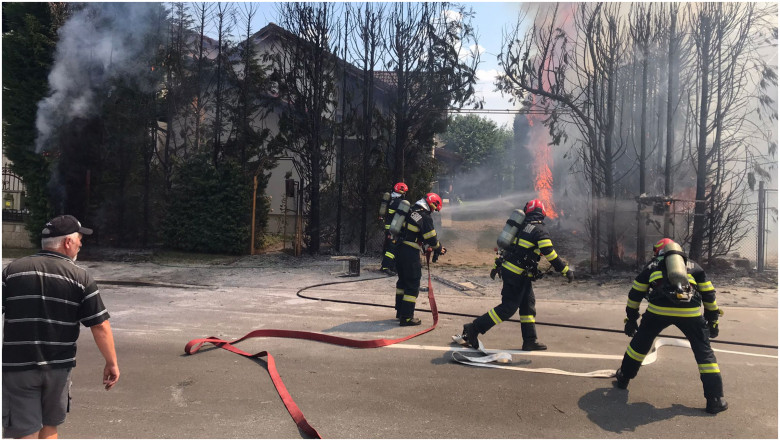 Alerta in Alba Iulia, dupa ce o teava de gaz a luat foc. De la ce a pornit incendiul Imagine