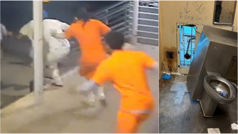 Alerta in SUA: 10 detinuti au evadat din inchisoare prin spatele unei toalete. Momentul a fost filmat de camerele de supraveghere Imagine