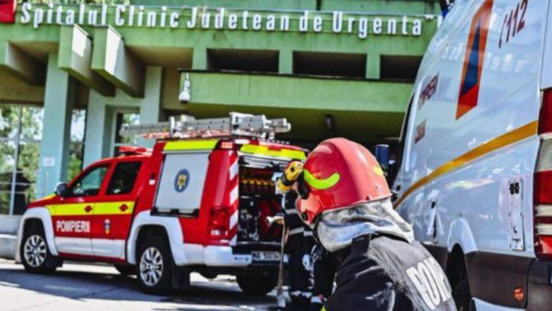 Alerta la Spitalul Judetean Timisoara. Un incendiu a izbucnit in baia unui salon Imagine