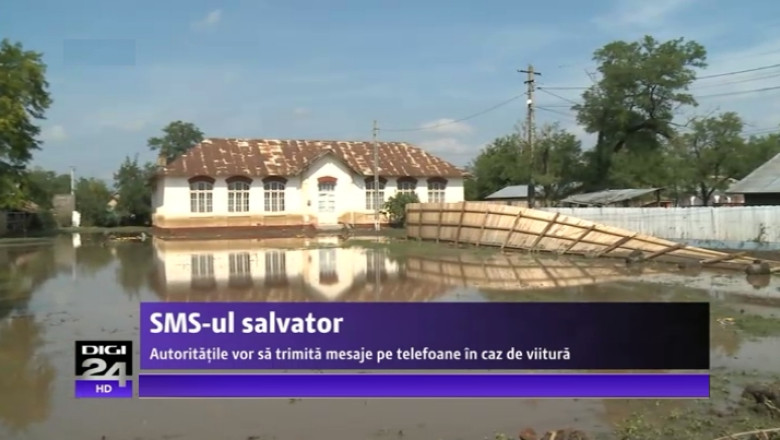 Alerta prin SMS: Atentie, vine viitura! Proiect pilot pentru zonele cu risc de inundatii din Romania Imagine