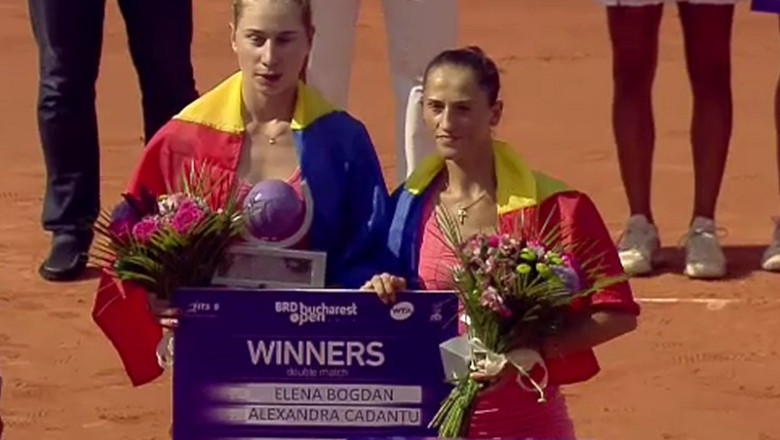 Alexandra Cadantu si Elena Bogdan au castigat finala de dublu, la BRD Bucharest Open Imagine