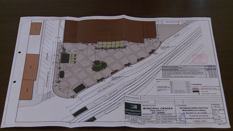 Alte santiere in Oradea. Vor fi amenajate o parcare subterana si o piateta in fata magazinului Crisul Imagine
