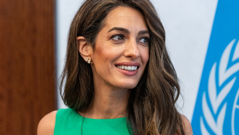 Amal Clooney a fost consilier special al procurorului CPI in ancheta in care s-a cerut arestarea lui Netanyahu si a liderilor Hamas Imagine