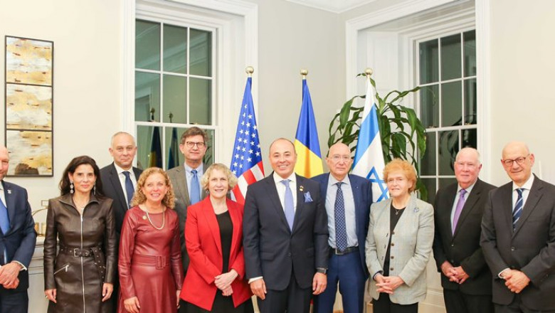 Ambasada Romaniei in SUA a organizat un dineu cu ocazia a 75 de ani de parteneriat diplomatic neintrerupt intre Romania si Israel Imagine