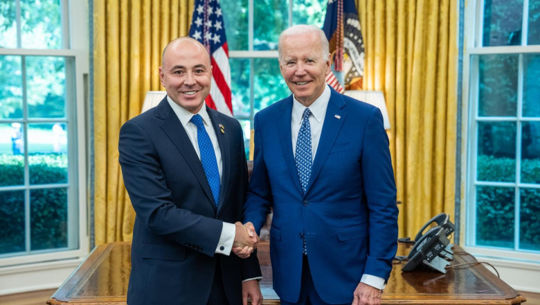 Ambasadorul Romaniei in SUA, Andrei Muraru, a fost primit de Joe Biden la Casa Alba Imagine