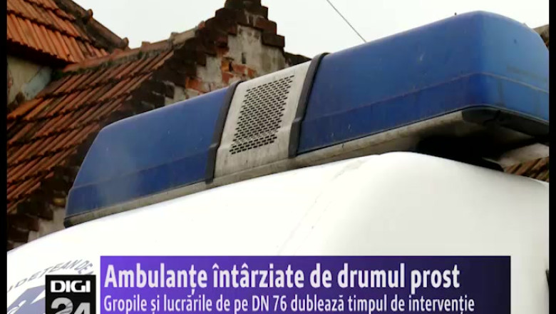 Ambulante intarziate pe DN 76. Gropile si lucrarile dubleaza timpul de interventie Imagine