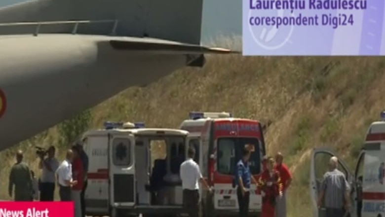 Ambulantele cu raniti, pe aeroportul din Podgorica. Min. Sanatatii: Vom spune daca avem nevoie de sange Imagine