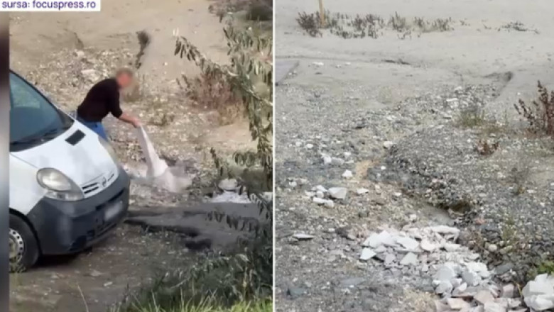 Amenda record primita de un barbat care a aruncat gunoi pe o plaja din Constanta. Cum a fost prins Imagine