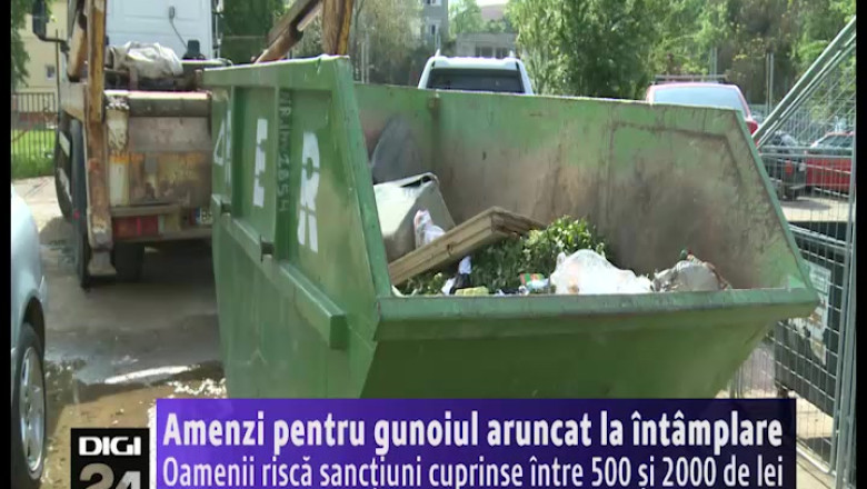 Amenzi pentru gunoiul aruncat la intamplare. Angajatii Primariei ii vor sanctiona pe contravenienti cu 2000 de lei Imagine