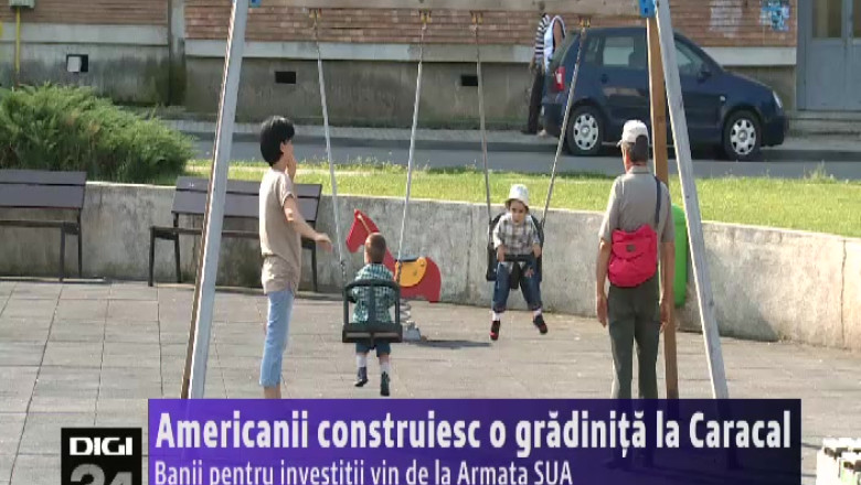 Americanii construiesc o gradinita la Caracal Imagine
