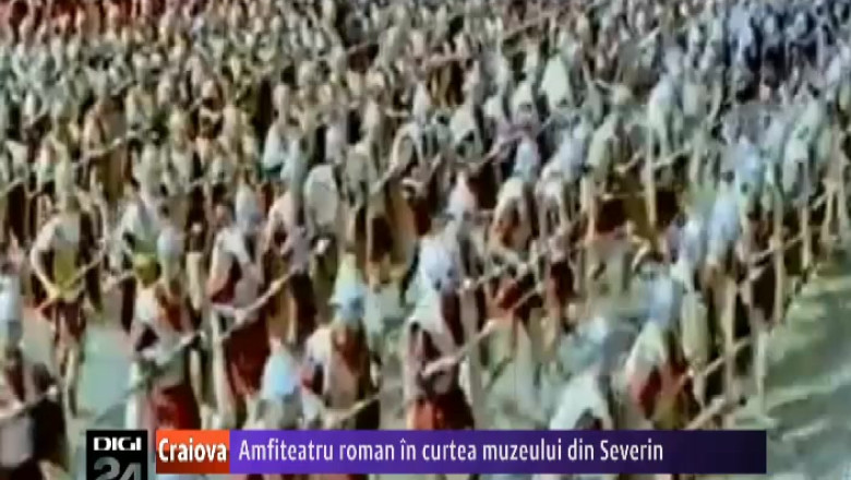 Amfiteatru roman in curtea Muzeului Regiunii Portilor de Fier din Severin Imagine
