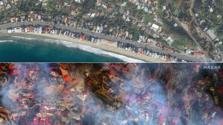 Amploarea incendiilor din California, vazuta din satelit. Cum aratau inainte zonele distruse acum complet Imagine