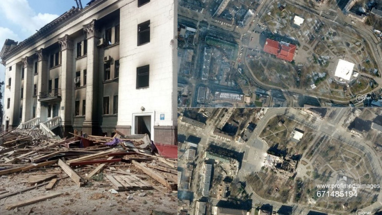 „Ancheta” a separatistilor prorusi la teatrul din Mariupol: „Detonat din interior” de ucraineni, au fost gasite „doar 14 cadavre” Imagine