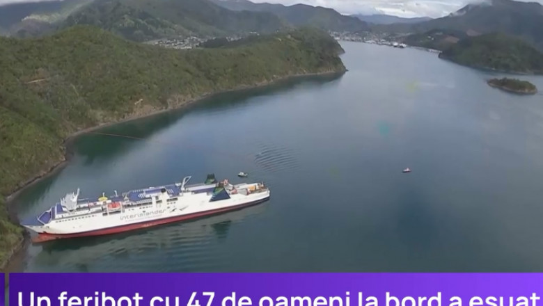 Ancheta in Noua Zeelanda dupa ce un feribot a esuat, iar pasagerii au ramas blocati o noapte intreaga pe nava Imagine