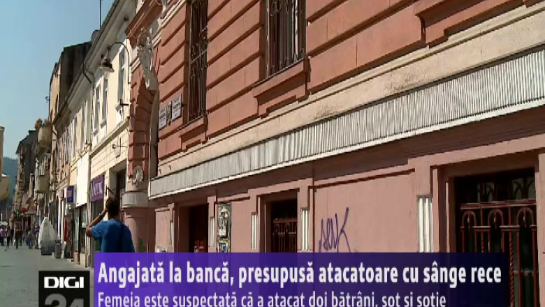 Angajata la banca, presupusa atacatoare cu sange rece Imagine