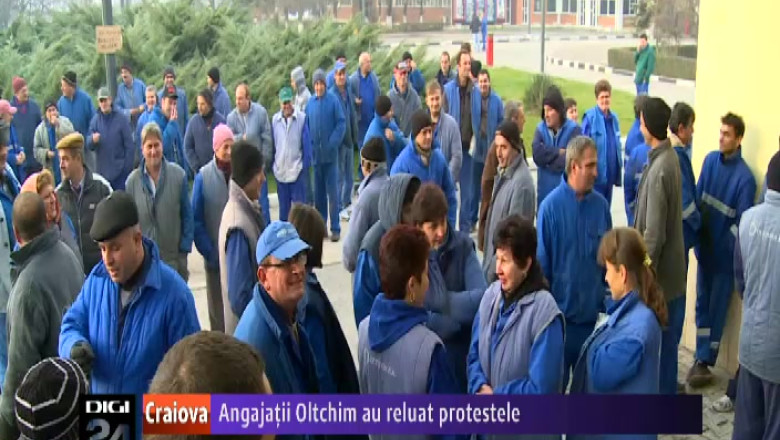 Angajatii Oltchim au reluat protestele Imagine