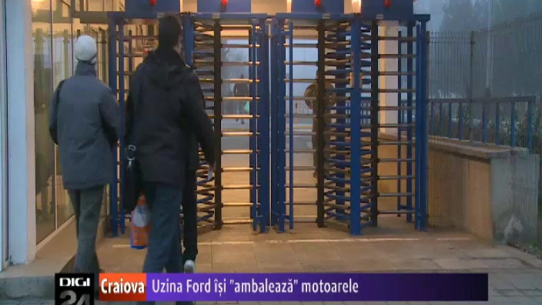 Angajatii sectiei de motoare a Fabricii Ford din Craiova s-au reintors la munca Imagine