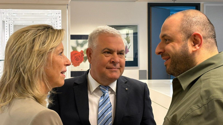 Angel Tilvar s-a intalnit cu ministrul Apararii din Ucraina. „I-am asigurat pe aliatii nostri ca se pot baza pe Romania” Imagine