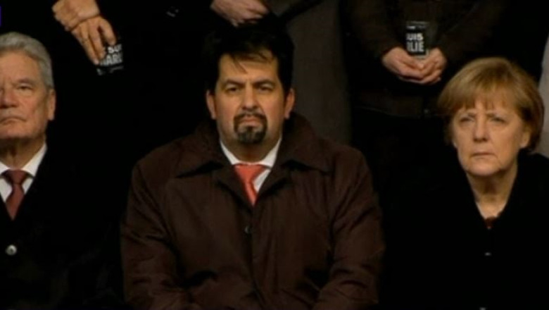 Angela Merkel a participat la o manifestatie impotriva terorismului Imagine